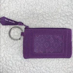 Purple Vera Bradley card holder & keychain